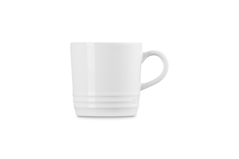 Le Creuset Stoneware Cappuccino Mug 200ml White - Durable, Elegant Coffee Cup | Keans Claremorris