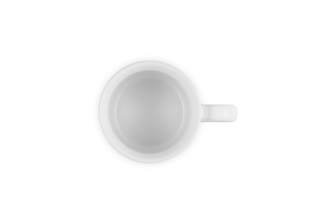 Le Creuset 200ml White Stoneware Cappuccino Mug, durable and stylish, available at Keans Claremorris.