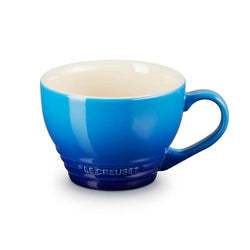 Le Creuset Stoneware Grand Mug 400ml in Azure, durable, scratch-resistant, dishwasher safe – available at Keans Claremorris.