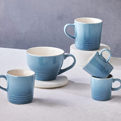 Le Creuset Stoneware Grand Mug 400ml in Chambray blue – durable, stylish coffee cup | Keans Claremorris