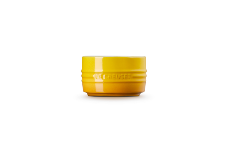 Le Creuset Stackable Ramekin Nectar, durable stoneware baking dish, vibrant orange, available at Keans Claremorris.