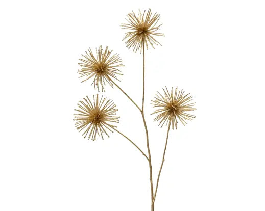 Spray Thistle On Stem Plastic Gold L.85cm x W.18cm x H.8cm