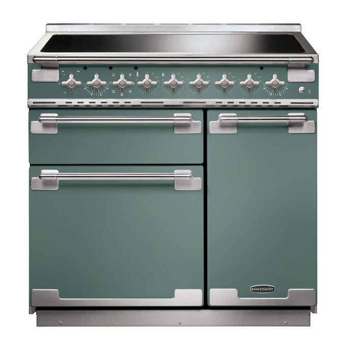 Rangemaster Elise 90CM induction range cooker with oven and hob, available at Keans Claremorris.
