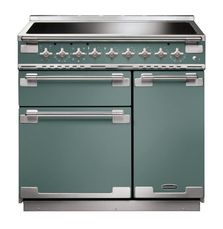 Rangemaster Elise 90CM induction range cooker with oven and hob, available at Keans Claremorris.