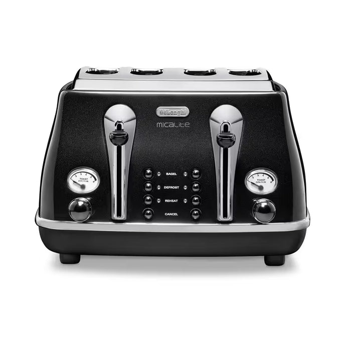 Delonghi Icona Toaster Black | CTOM4003.BK - Image 2