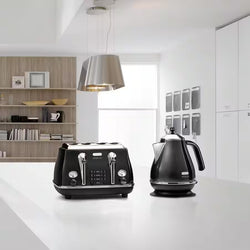 Delonghi Icona Micalite Kettle Black | KBOM3001.BK