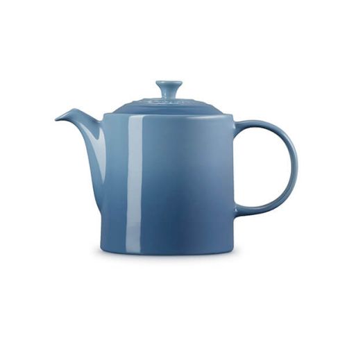 Le Creuset Stoneware Grand Teapot 1.3L Chambray blue, durable ceramic, available at Keans Claremorris