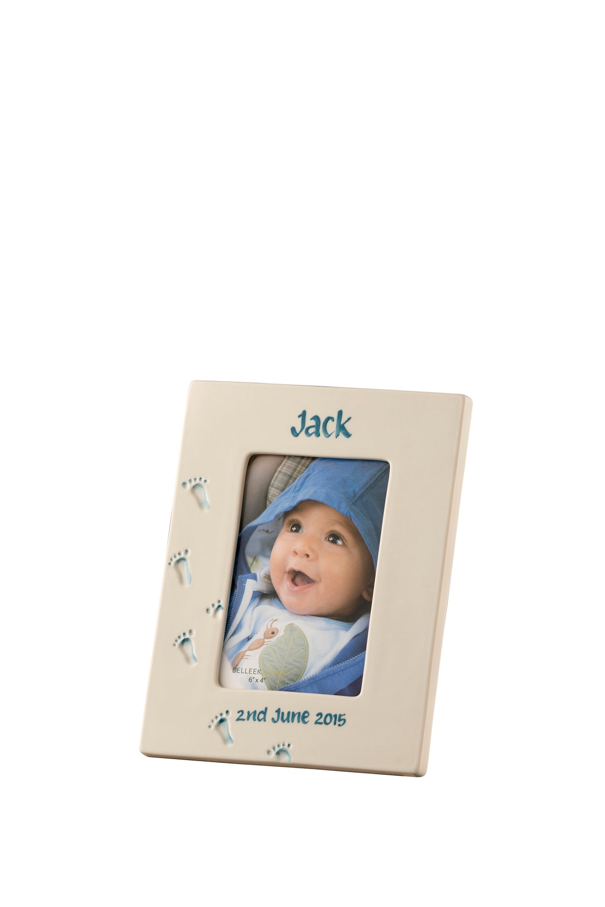 Personalised Precious Memories 6x4 blue baby photo frame, gift-ready keepsake from Kean’s Claremorris – online at Keans