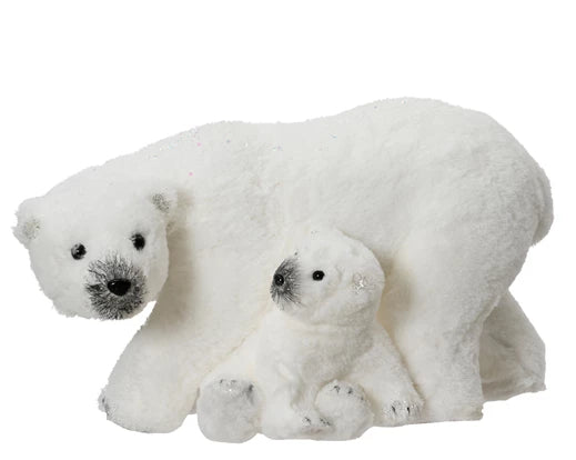 Polar Bear with Baby –  w49cm x h27cm