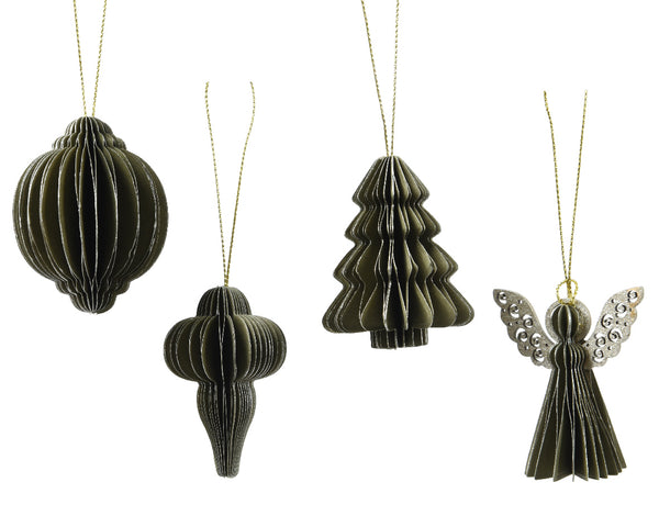 Rosemary green 6cm folding paper figure with gold brush edge, magnetic closure, eco-friendly, Keans Claremorris.