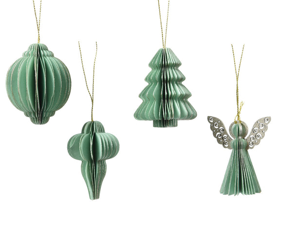 Mint Green Folding Paper Dec with Gold Brush Edge, Magnet Closure, FSC Mix 100% Eco Friendly, 6cm, Keans Claremorris