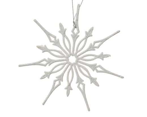 Glittered Snowflake Decoration –D 8.5 cm - Image 1