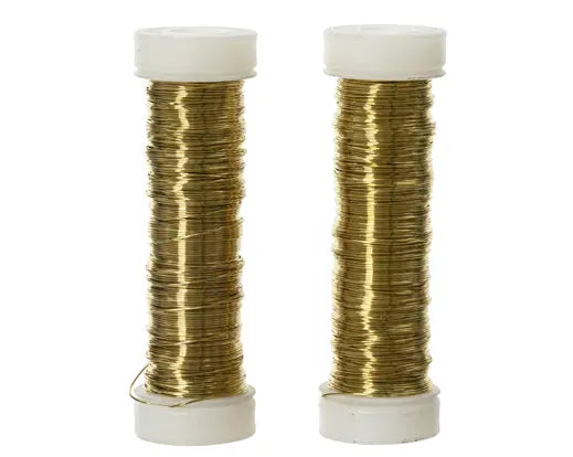 Gold Craft Wire on Plastic Spool – 2 x 600cm - Image 2