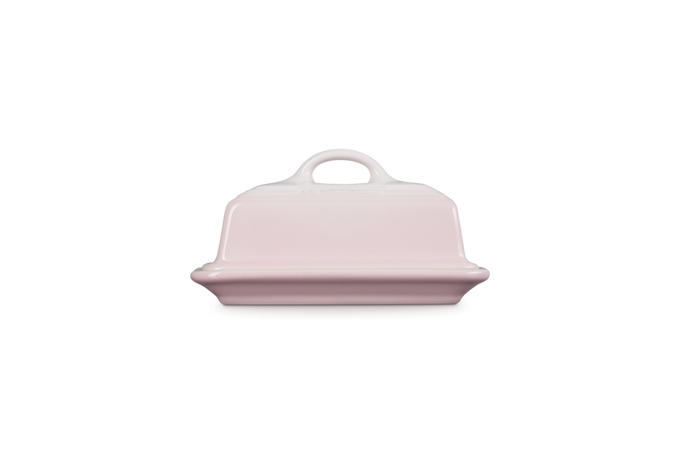 Le Creuset Butter Dish in Shell Pink – Durable Stoneware Butter Keeper | Available at Keans Claremorris