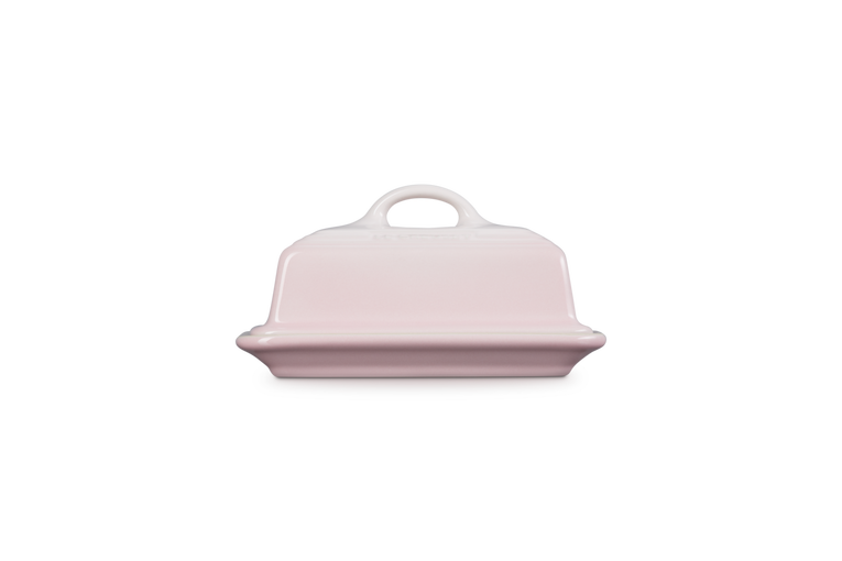 Le Creuset Butter Dish in Shell Pink – Durable Stoneware Butter Keeper | Available at Keans Claremorris