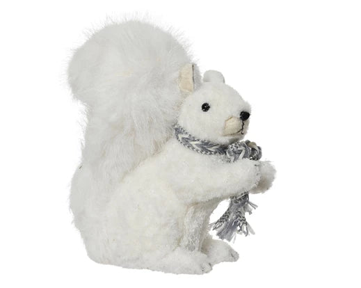 Squirrel Figurine – Glitter & Scarf h24cm