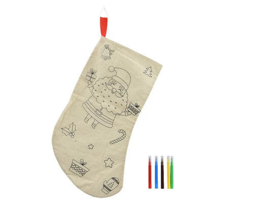 Decorate-Your-Own Christmas Stocking L.39.5cm x W.19.3cm x H.0.3cm