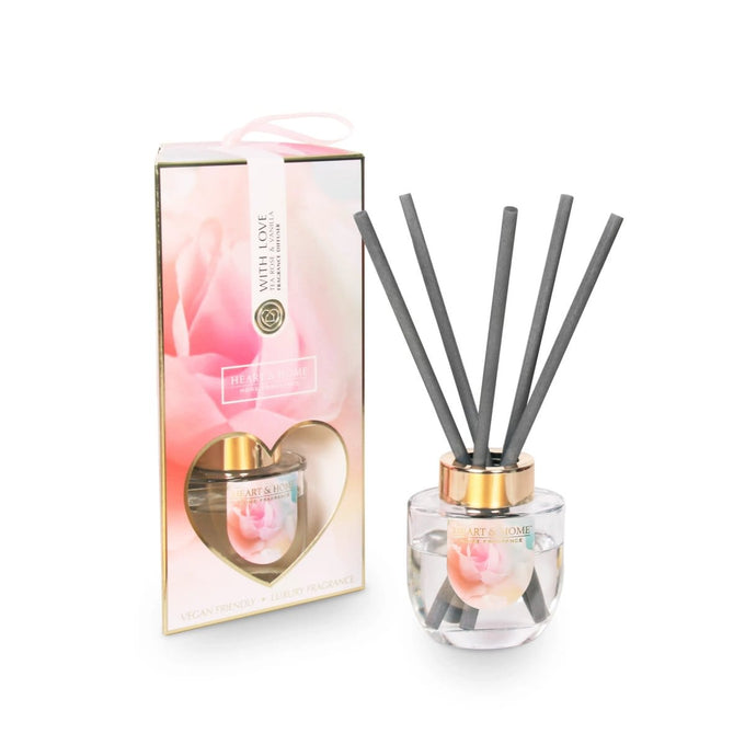 Fragrance Diffuser 70ml - With Love Heart & Home - Image 1