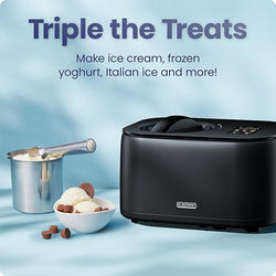 Iceman Trio Ice Cream Machine| RJ64-10-BLK-UK