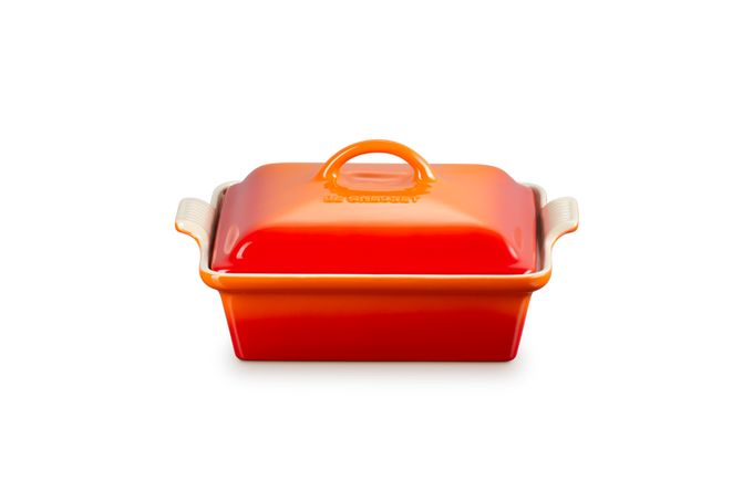 Le Creuset 23cm Deep Square Dish with Lid in Volcanic, 1.9L capacity, stoneware bakeware – Keans Claremorris