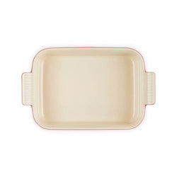 Le Creuset Cerise 26cm Medium Heritage Rectangular Stoneware Dish - Durable, Vibrant Red | Keans Claremorris