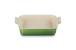 Le Creuset 26cm Deep Rectangular Dish in Bamboo color, durable stoneware cookware - Keans Claremorris