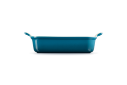 Le Creuset Deep Rectangular Dish 26cm in Deep Teal – Durable Cast Iron Bakeware | Keans Claremorris
