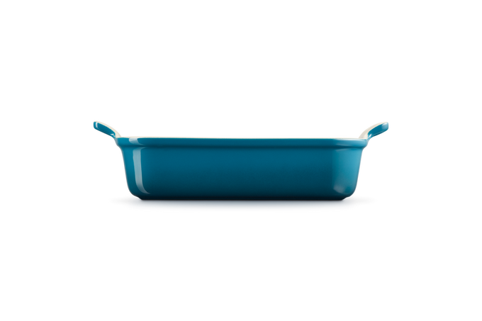 Le Creuset Deep Rectangular Dish 26cm in Deep Teal – Durable Cast Iron Bakeware | Keans Claremorris