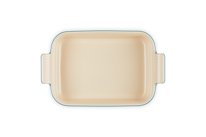 Le Creuset Deep Rectangular Dish 26cm in Deep Teal – Durable Stoneware Bakeware | Keans Claremorris
