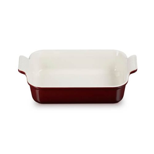 Le Creuset Deep Rectangular Dish 26cm Garnet - Durable Stoneware Bakeware | Keans Claremorris