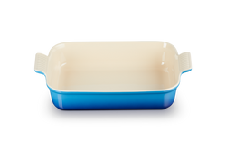 Le Creuset 32cm Deep Rectangular Dish in Azure Blue – Durable Cast Iron Bakeware | Keans Claremorris