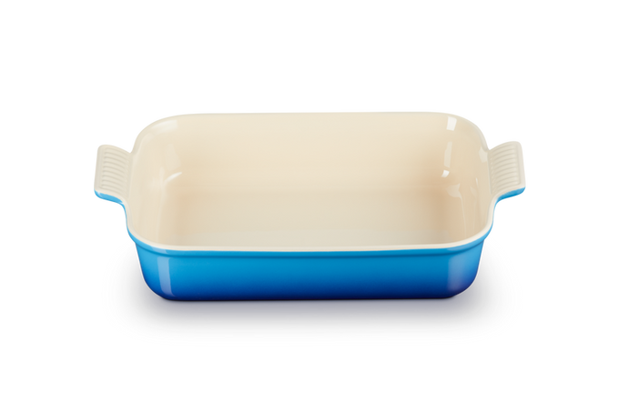 Le Creuset 32cm Deep Rectangular Dish in Azure Blue – Durable Cast Iron Bakeware | Keans Claremorris