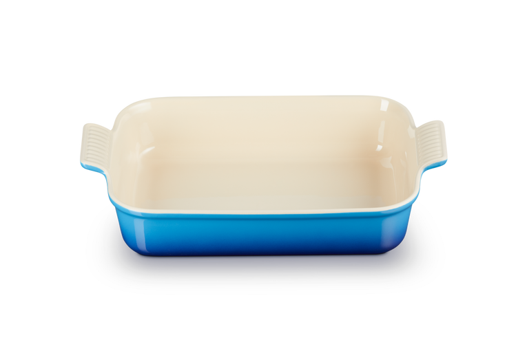 Le Creuset 32cm Deep Rectangular Dish in Azure Blue – Durable Cast Iron Bakeware | Keans Claremorris