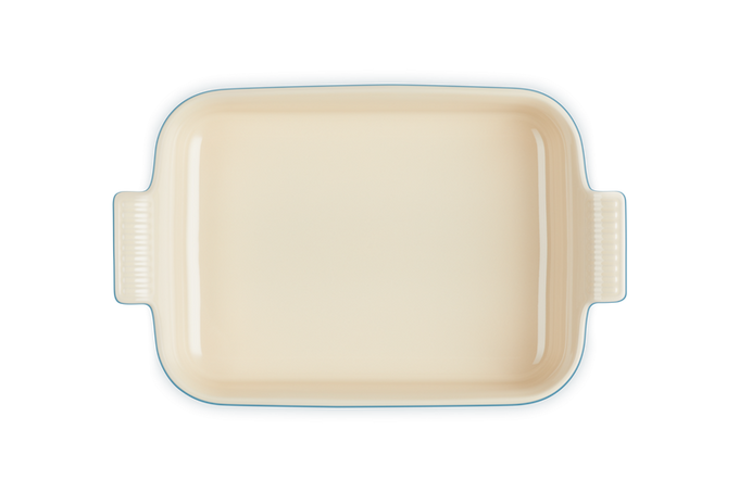 Le Creuset 32cm Deep Rectangular Dish in Azure Blue – Durable Stoneware Bakeware | Keans Claremorris