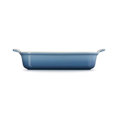 Le Creuset Deep Rectangular Dish 32cm Chambray blue stoneware baking dish – Keans Claremorris