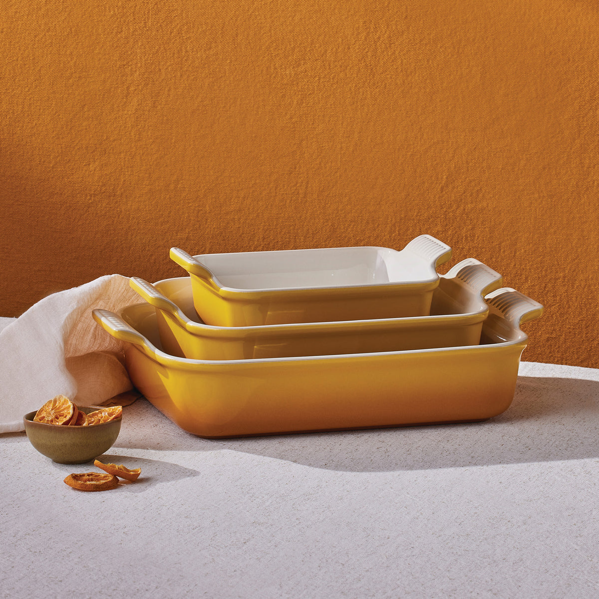 Le Creuset Nectar Deep Rectangular Dish 32cm, durable stoneware baking dish, available at Keans Claremorris