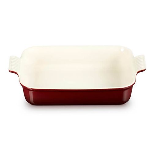 Le Creuset Deep Rectangular Dish 32cm Garnet - Durable Cast Iron Bakeware | Keans Claremorris