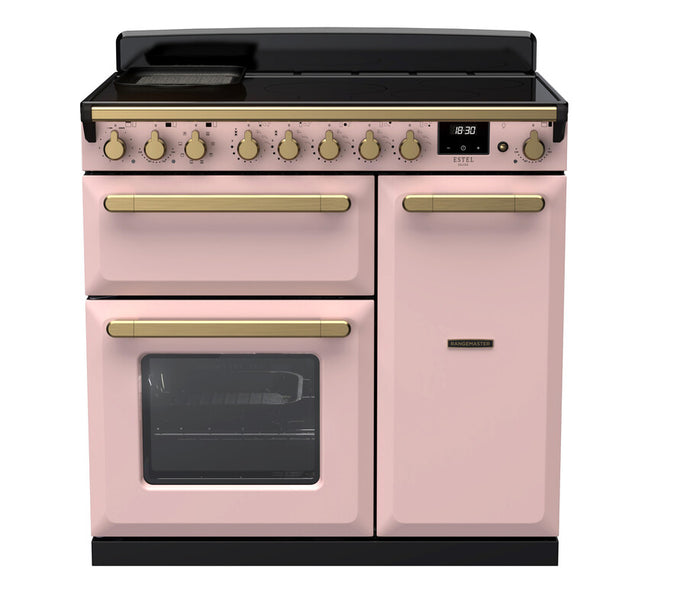 Rangemaster Induction Estel Deluxe 90cm Antique Brass Trim - Image 6
