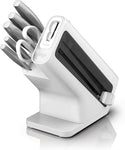 Load image into Gallery viewer, Ninja K62006EUWH Stay Sharp Stainless 6-Piece Knife Set &amp; White Block White
