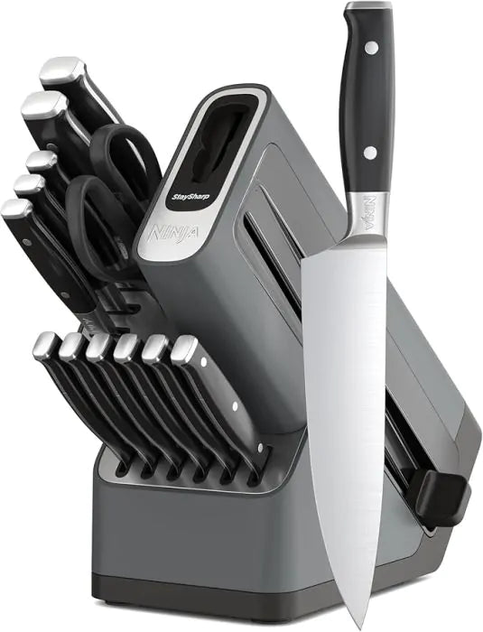 Ninja Foodi StaySharp Knife Block with Integrated Sharpener – Deluxe 14-Piece Set - Image 5