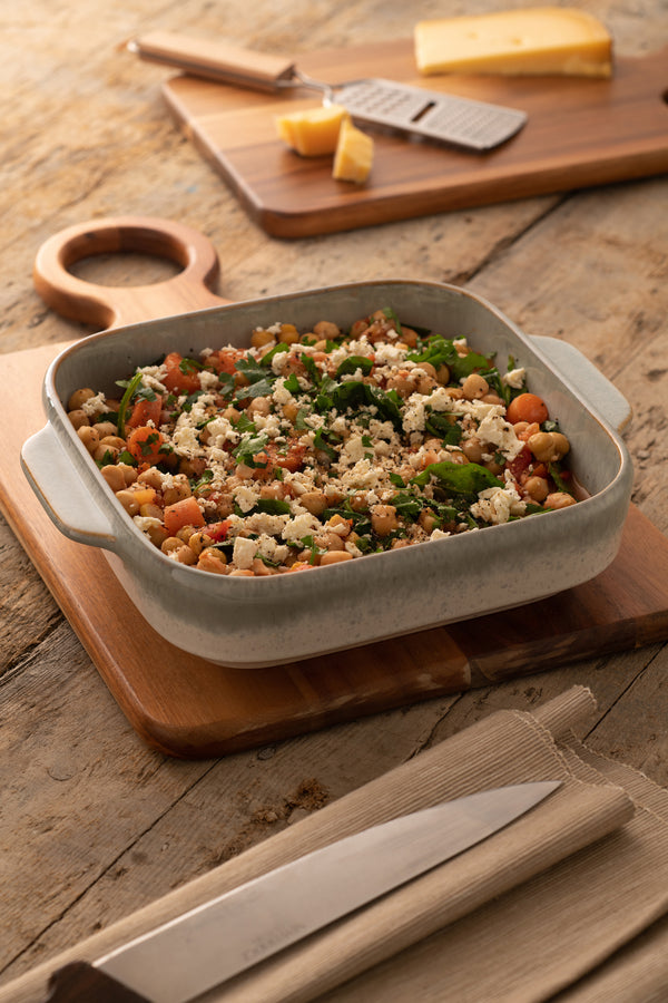 Tivoli Small Square Stoneware Baker with reactive glaze, oven-to-table, dishwasher safe, from Kean’s Claremorris. – online