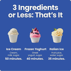 Iceman Trio Ice Cream Machine| RJ64-10-BLK-UK