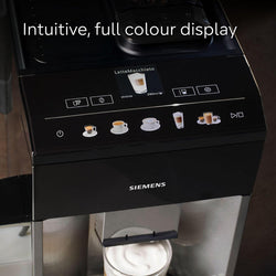 Siemens EQ500 fully automatic coffee machine TQ518GB3 with touchscreen, sleek design – available at Keans Claremorris