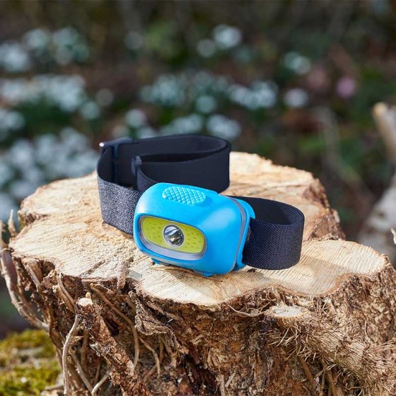 Smart Head-Torch with 96 lumen, 5 light modes, adjustable strap, tilt headlamp, includes batteries – Keans Claremorris.