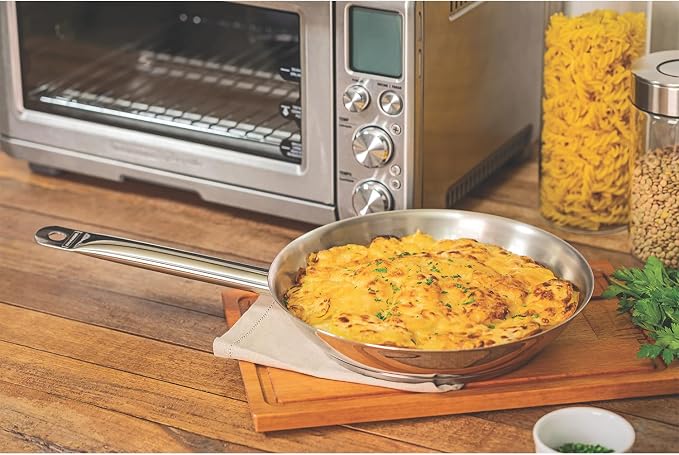 Tramontina Timeless Uncoated Stainless Steel Frying Pan - 26cm - Image 3