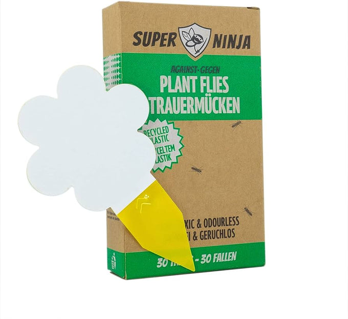 Super Ninja Plant Fly Trap 10-pack, eco-friendly sticky traps for fungus gnats, safe for houseplants – Keans Claremorris