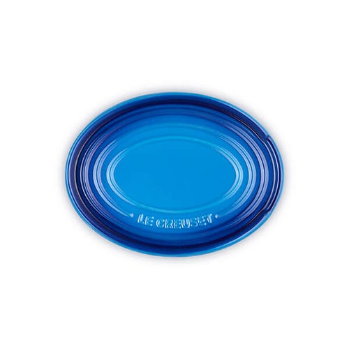 Le Creuset Stoneware Oval Spoon Rest 15cm in Azure - Durable Kitchen Accessory | Keans Claremorris