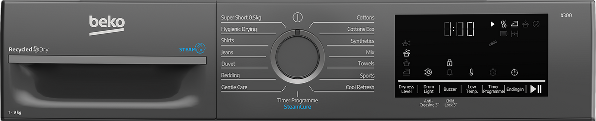 Beko 9kg Heat Pump Tumble Dryer with SteamCure Technology - Image 5