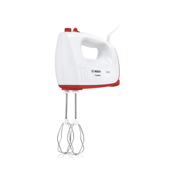 Bosch ErgoMixx Hand Mixer – White & Red – MFQ36300GB