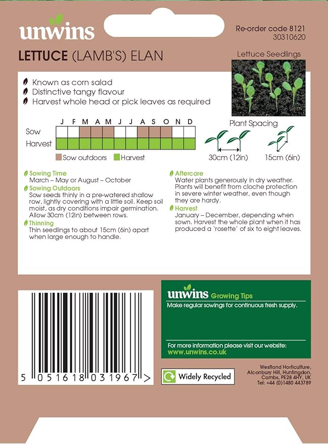 Fresh Lamb's Lettuce Leaves (Elan) – crisp, tender greens available at Keans Claremorris.